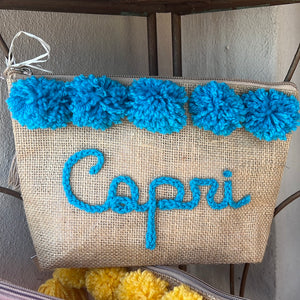 Capri pochette azzurro