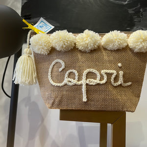 Capri pochette panna